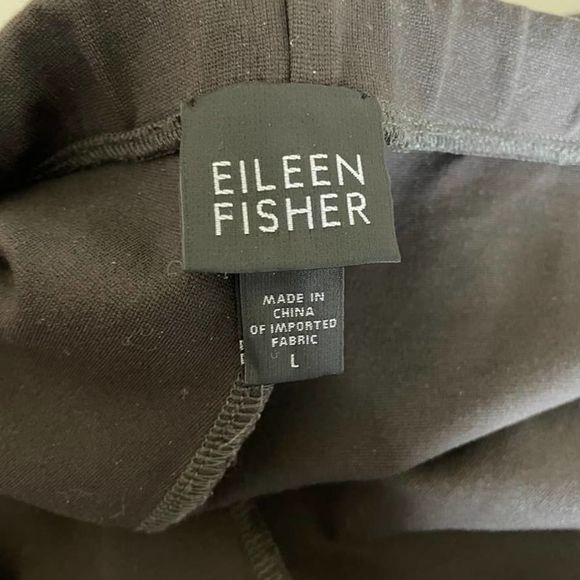 Eileen Fisher Black Straight-Leg Trousers - Picture 6 of 7